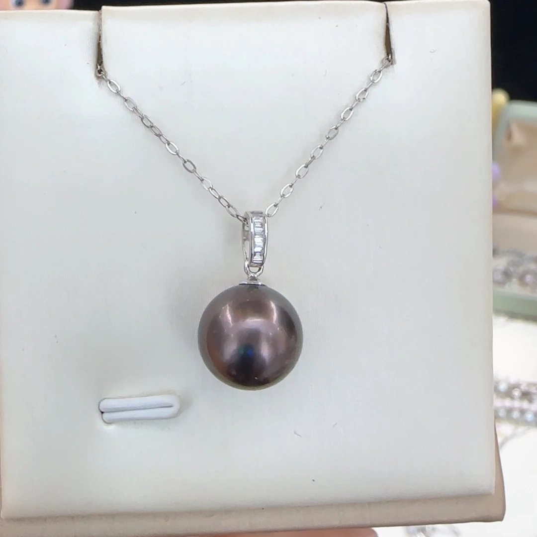 颈饰海水珍珠18K金镶嵌