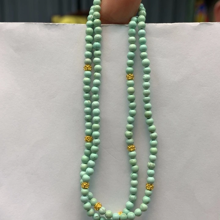 绿松石未镶嵌锁骨项链