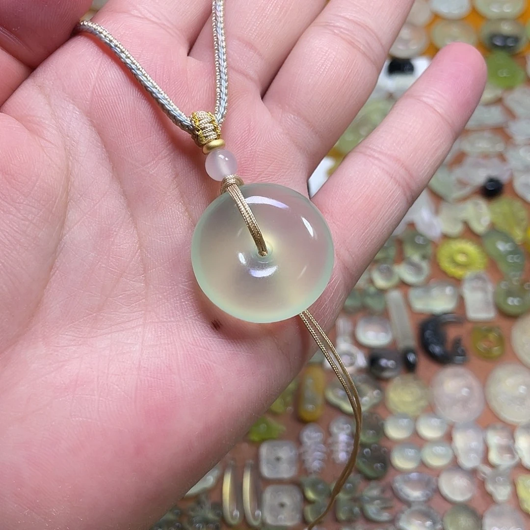 蛇纹石玉未镶嵌吊坠1****5