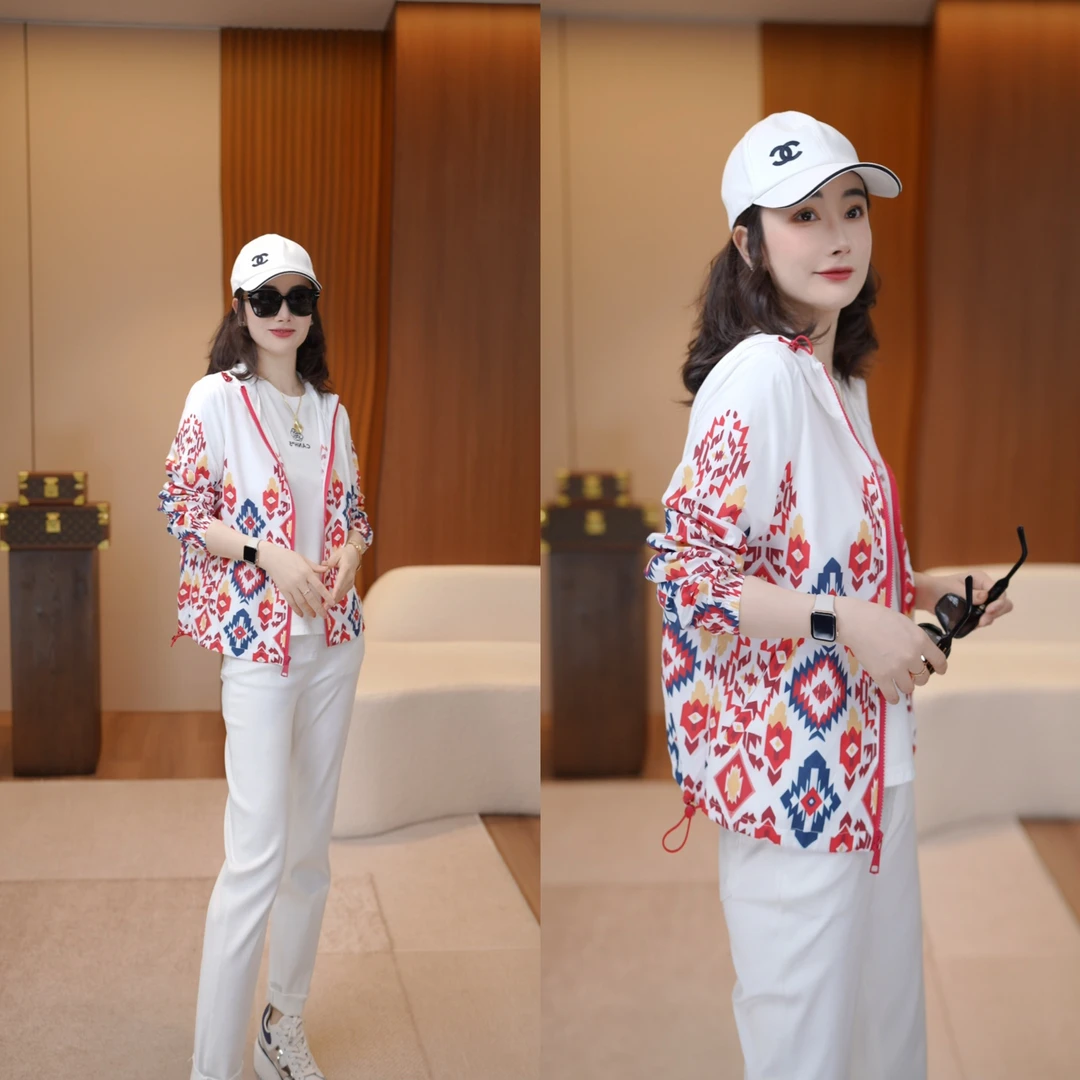 JDND轩羽【云影花境】UPF50+防紫外线轻薄防晒外套XY253082