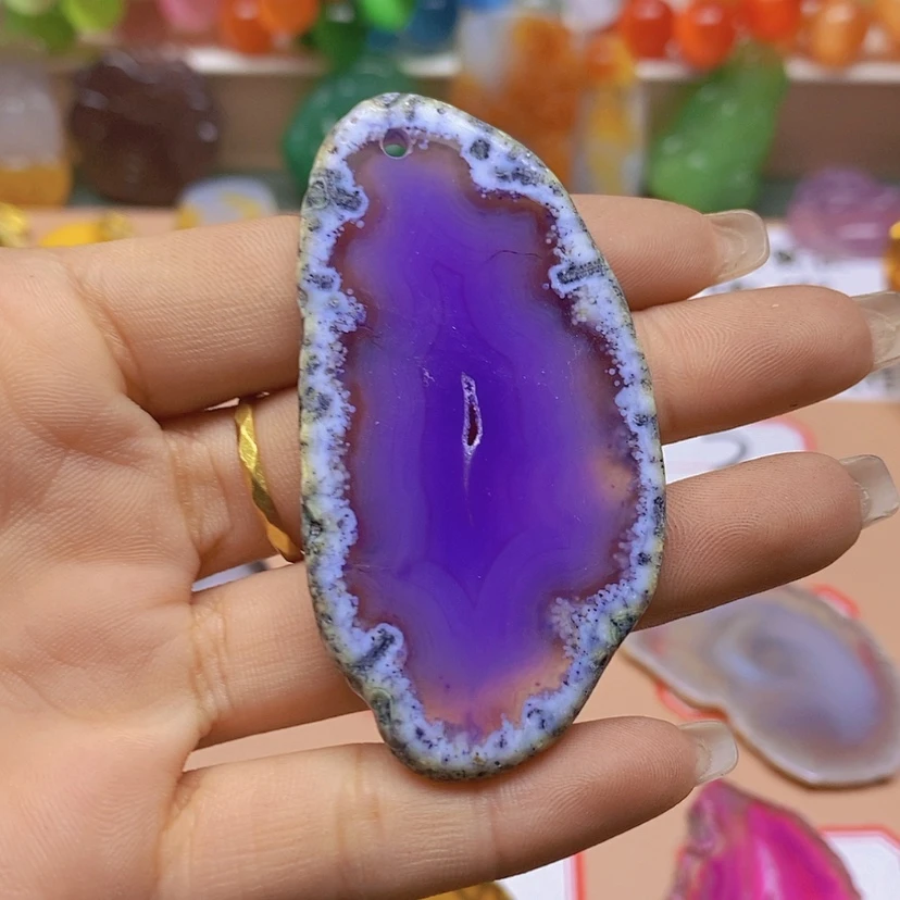 【闪购商品】玛瑙/玉髓玉牌未镶嵌林*