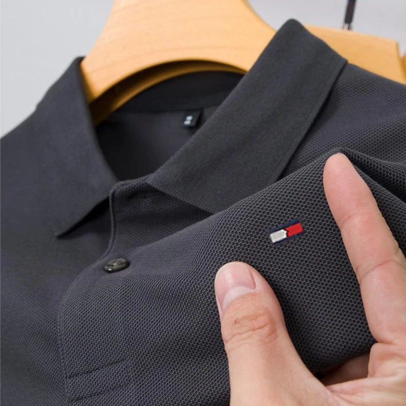 正品汤米希凯利短袖t恤男士夏季新款100%纯棉休闲翻领Polo衫轻奢