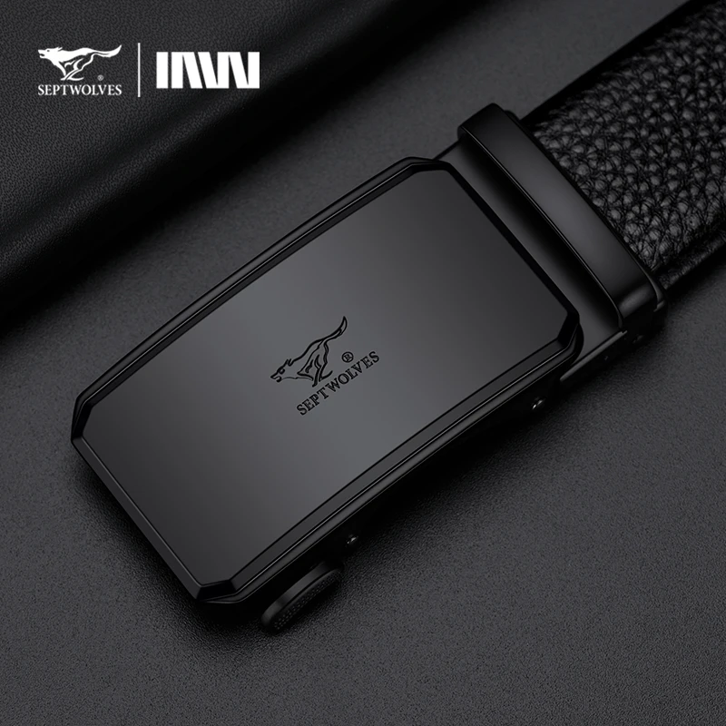 七匹狼皮带男士真皮自动扣腰带高档生日礼物送男朋友老公实用裤带