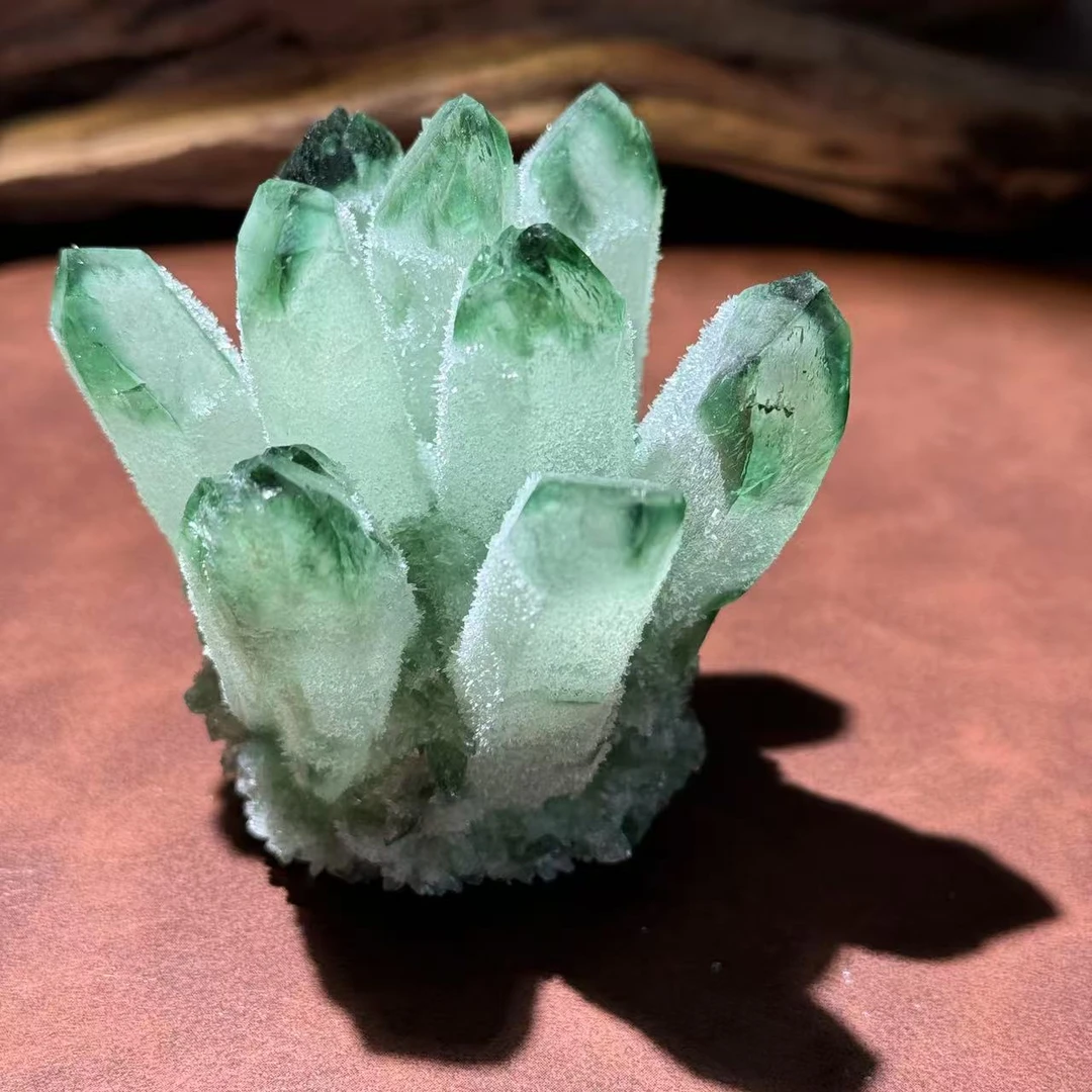 【与帅珠宝】绿水晶簇摆件D031802-多样性发其一