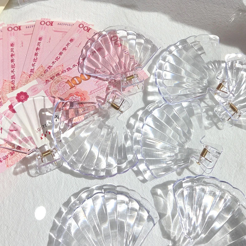 花寻礼韵有钱花花束钞票夹子透明贝壳夹DIY装饰插花神器花艺资材