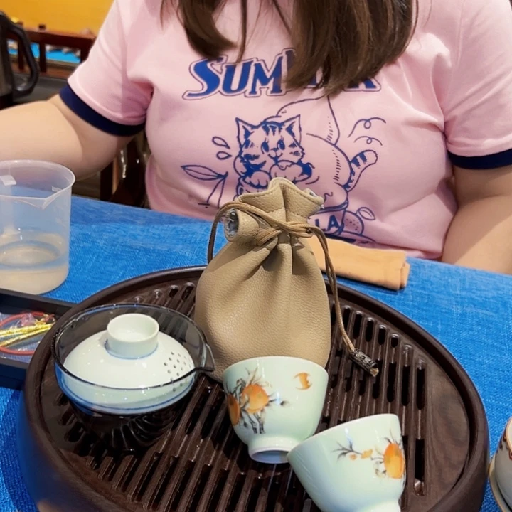 寿桃旅行套装两杯