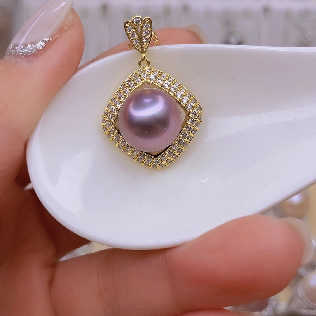 未镶嵌淡水珍珠吊坠(赠链)13