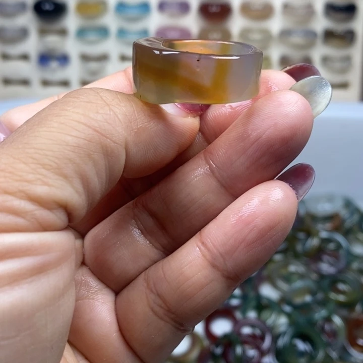 玛瑙/玉髓合金戒指