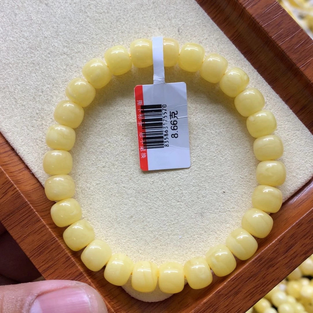 蜜蜡手链未镶嵌子**秦蜜蜡