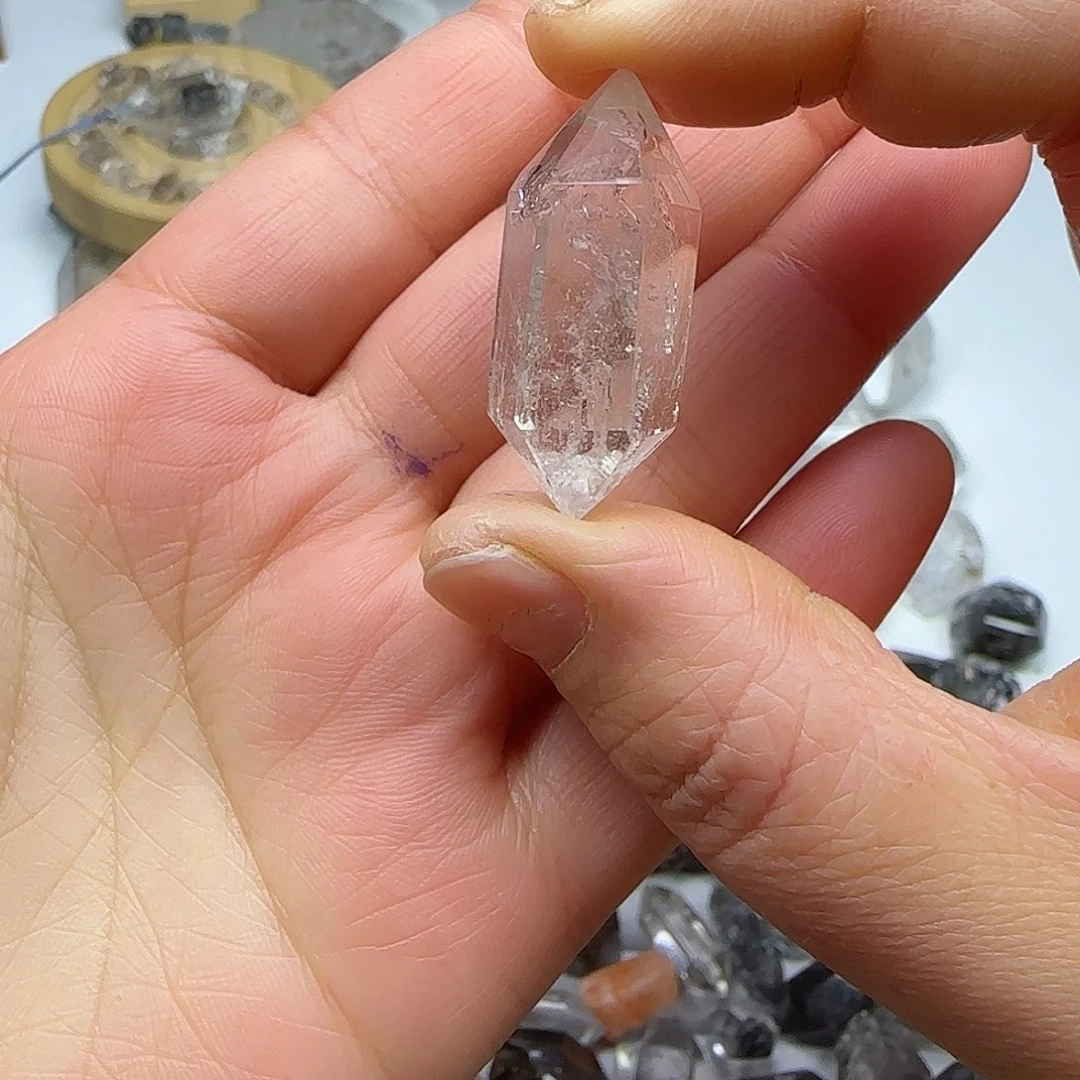 未镶嵌紫晶珠宝半成品