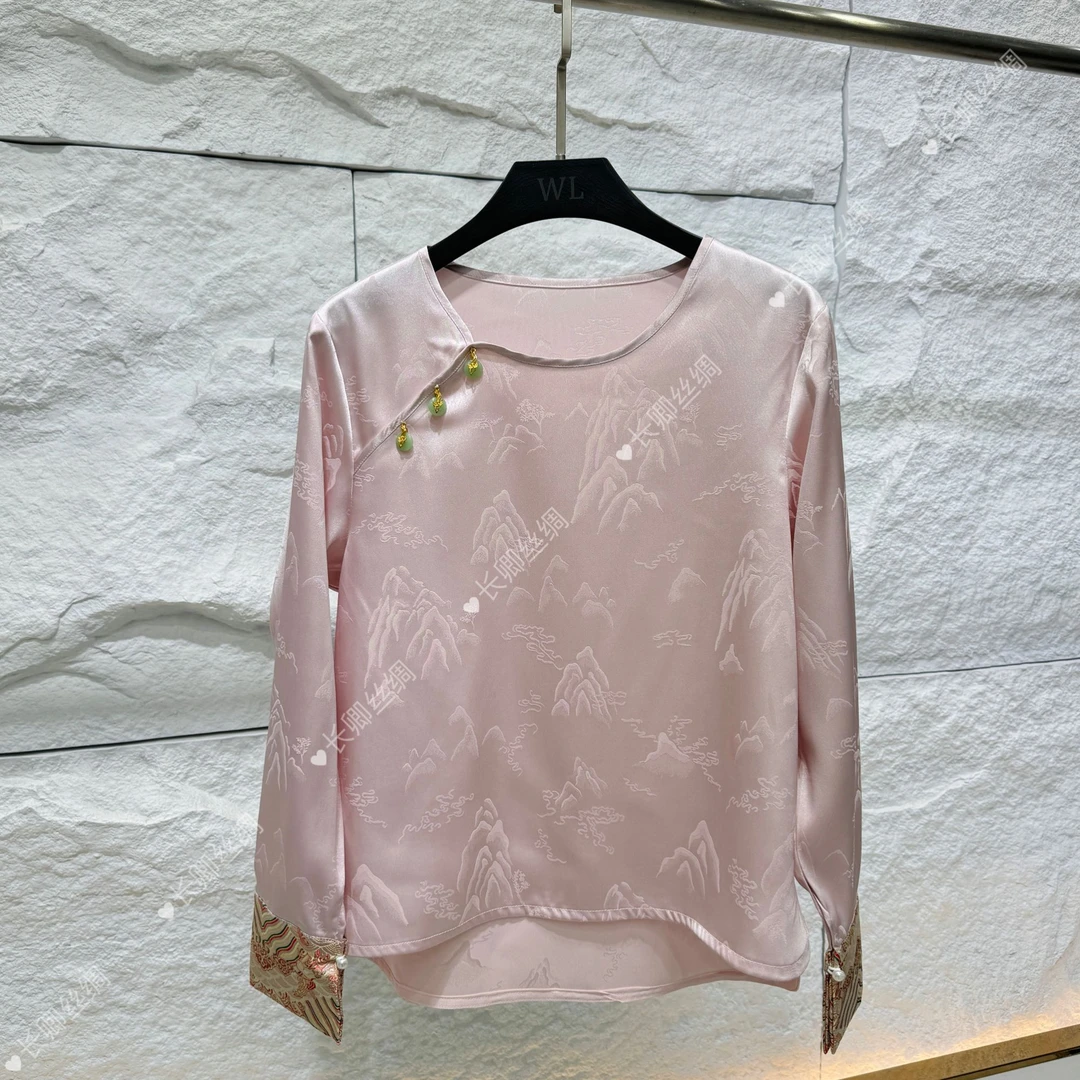 原创设计师新中式上衣女外套长袖小衫百搭 KM11120