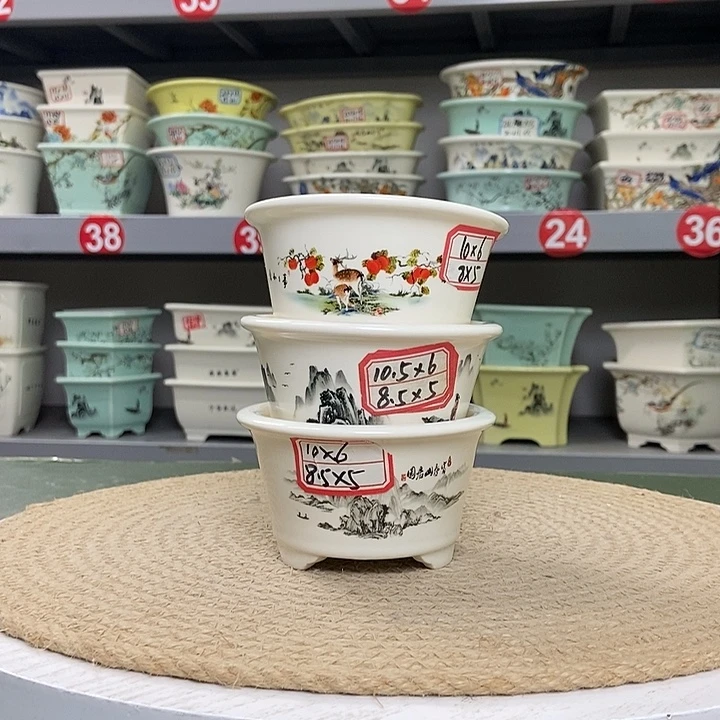 紫砂紫砂花盆6966