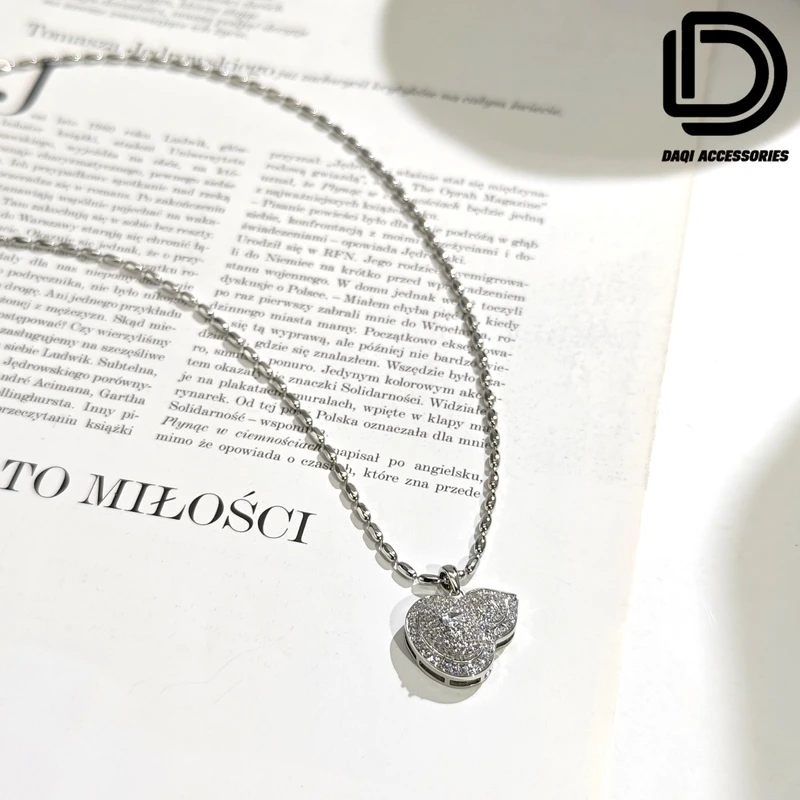 铜合金项链 04760大淇原创气质个性葫芦锆石镶嵌百搭项链