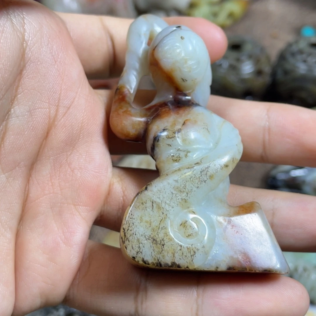 未镶嵌和田玉（糖玉）挂件曹*东