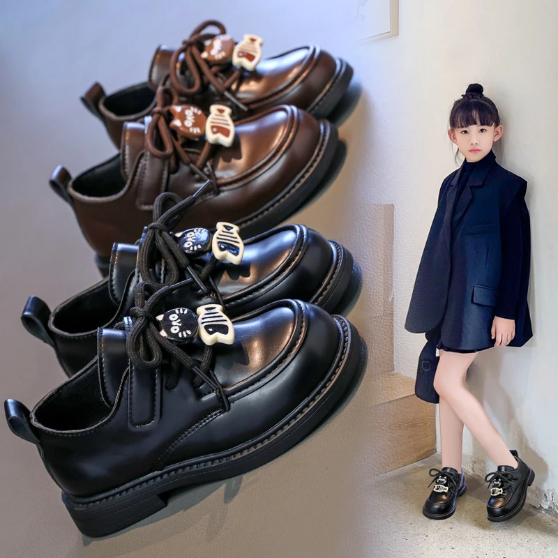 韩版儿童皮鞋春季款中大童鞋男童英伦风休闲单鞋女童公主鞋X558