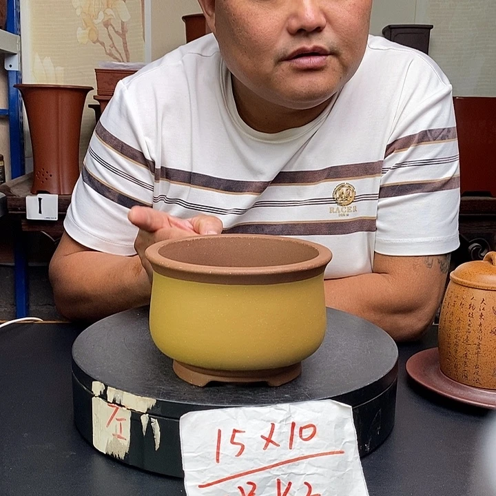 紫砂花盆货号一只K2