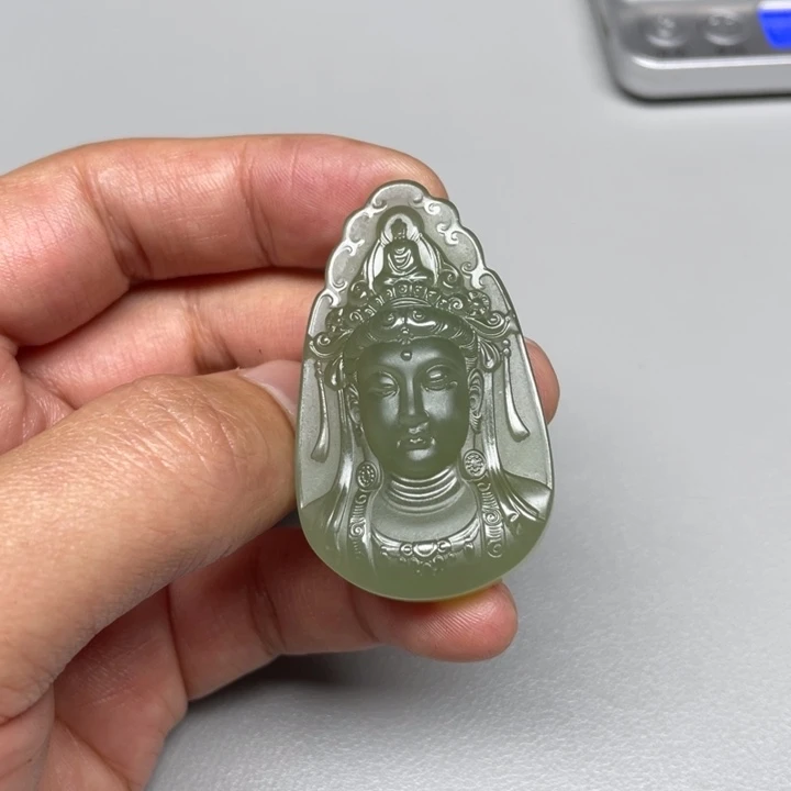 和田玉吊坠(不含链)未镶嵌二**弟