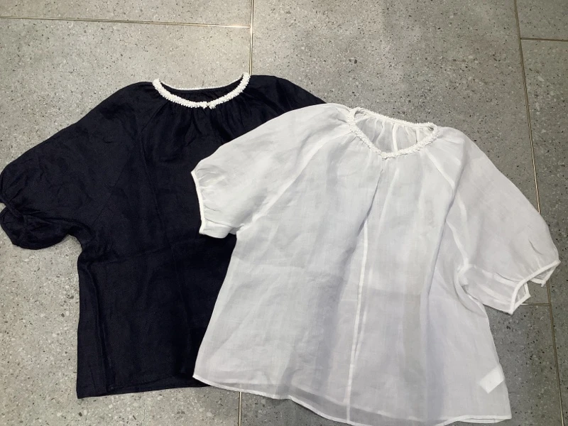 5050【来自艾米精品】纯色休闲圆领百搭T恤