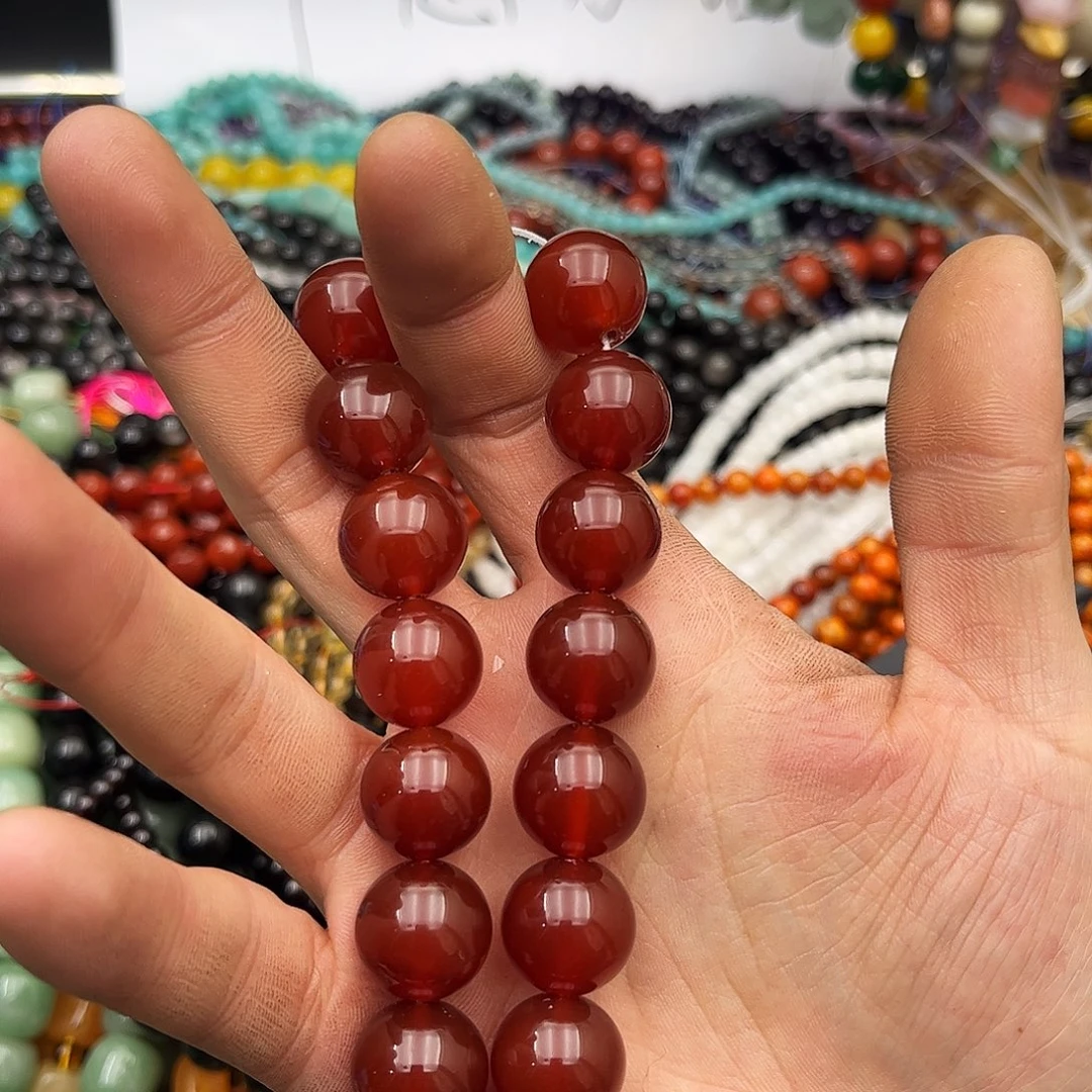 玛瑙/玉髓未镶嵌珠宝半成品k16红玛瑙