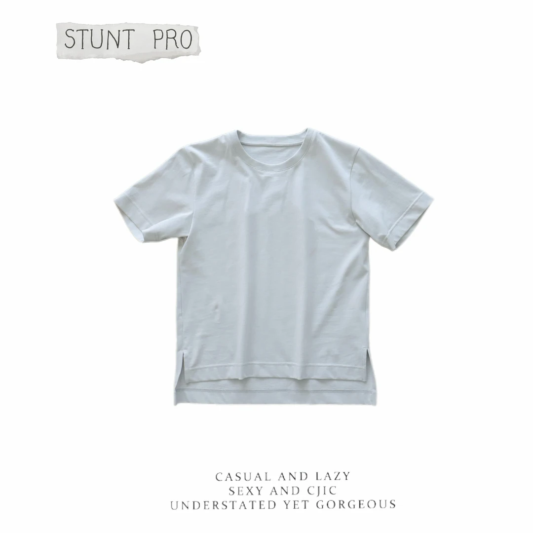 土星 小众设计师款100棉百搭刺绣T恤1505