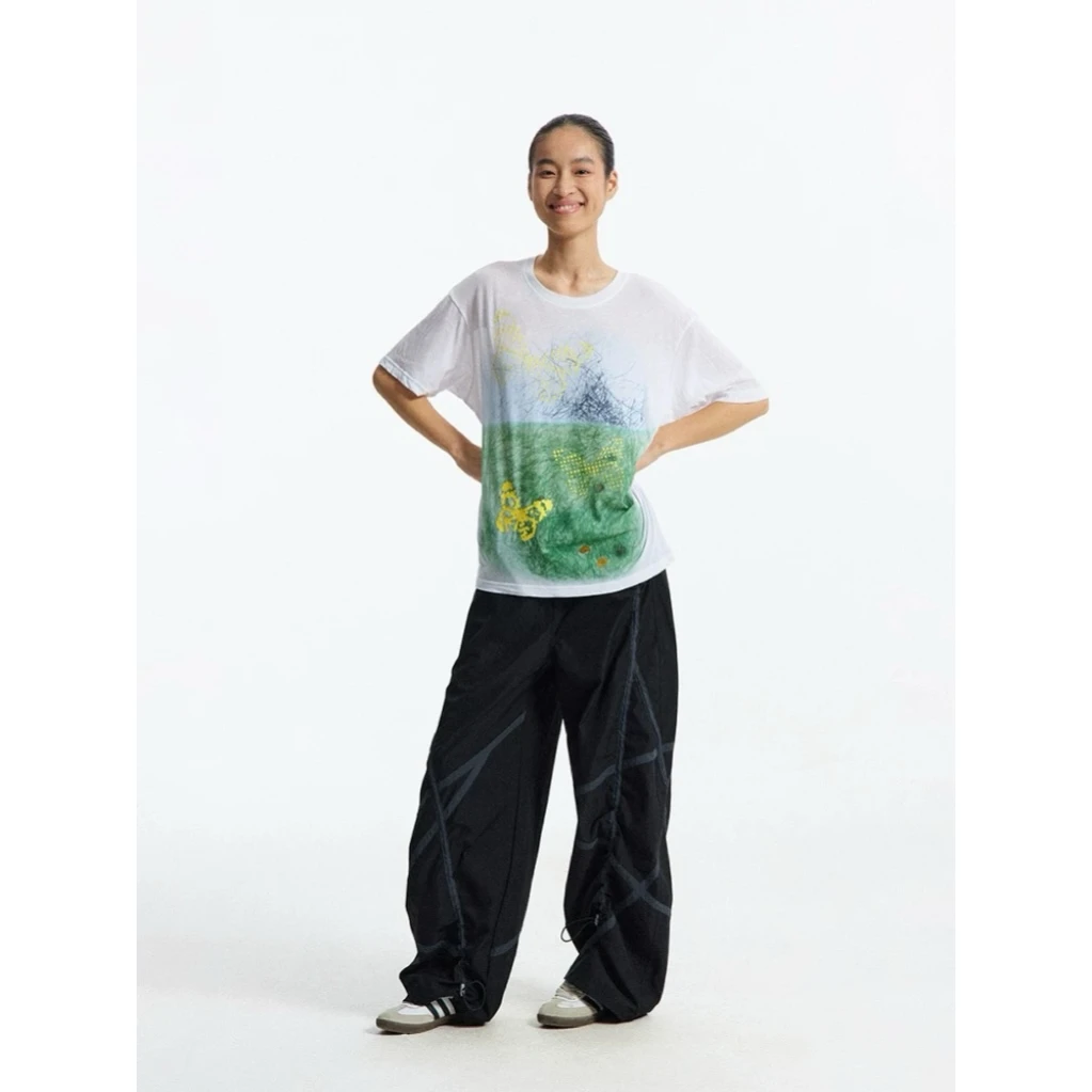 CONP 25SS 棉麻肌理立体蝴蝶T恤