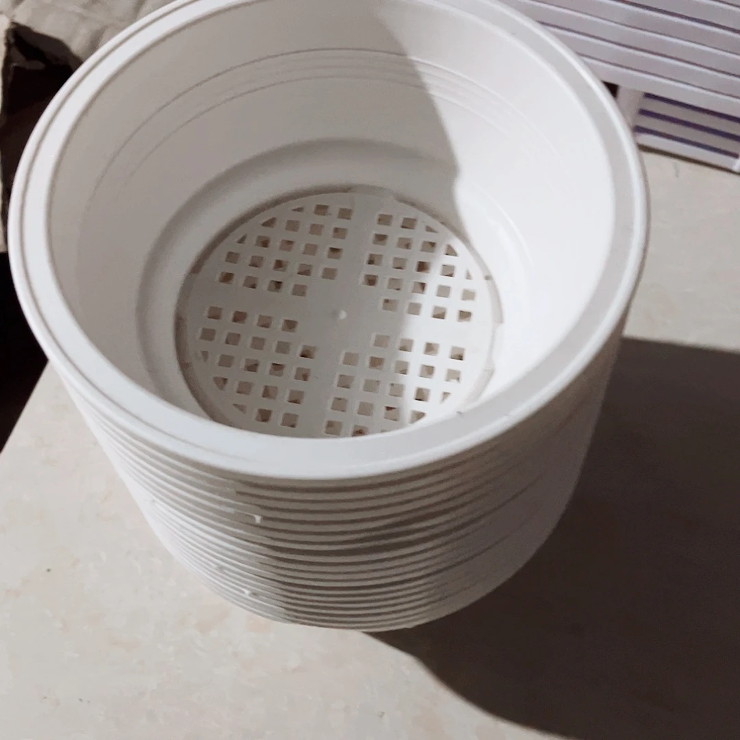 塑料开*、200#韩盆白色盆8个无托
