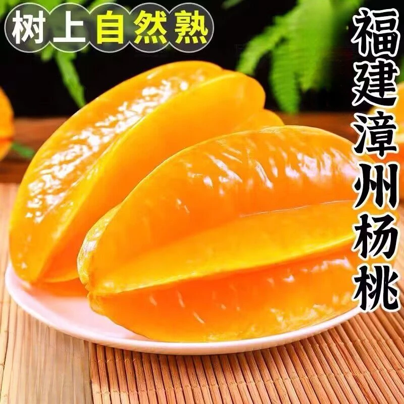 福建漳州杨桃新鲜应季水果现摘现发甜杨桃超甜批发包赔爽口