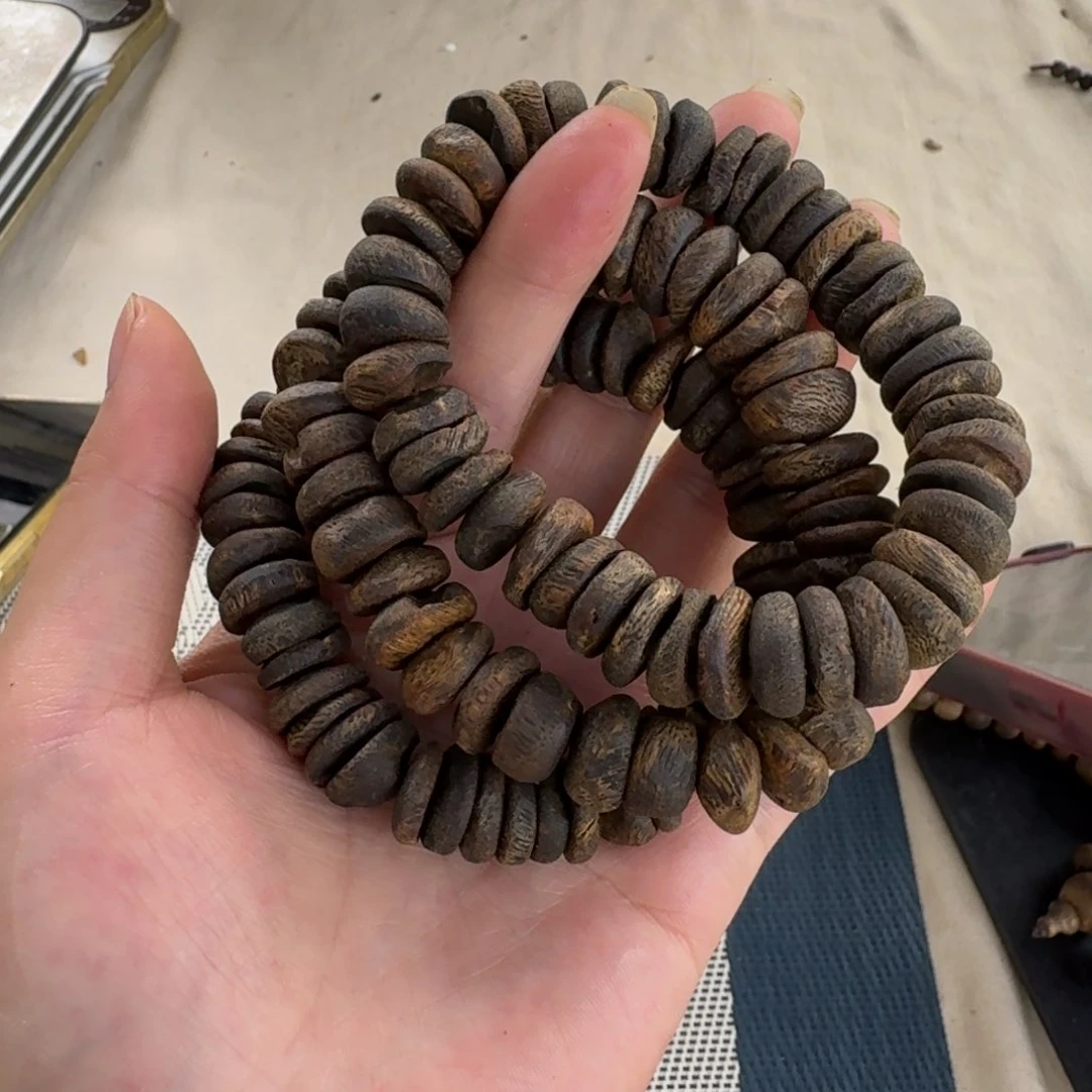 手串沉香绿奇楠沉水留疤单圈约1.3-20多样性发一条