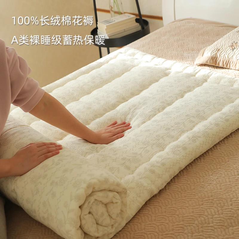 A类棉纱长绒棉花加厚床垫褥子棉絮棉被垫被褥垫手工学生宿舍铺底