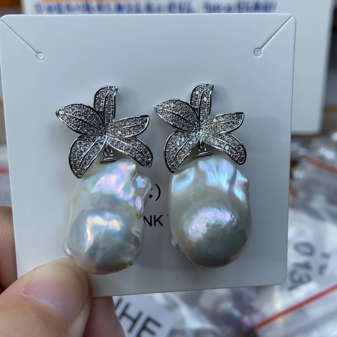 淡水珍珠耳环合金每****我特价290