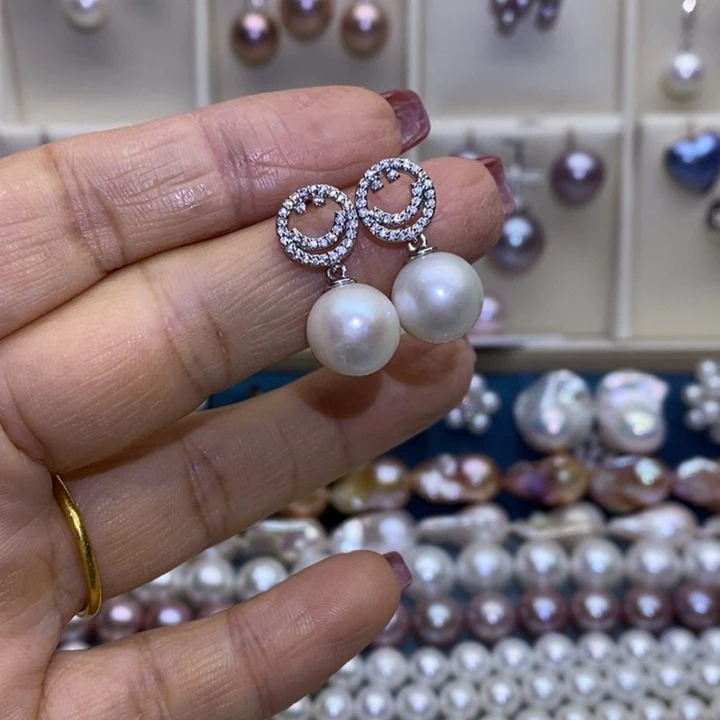 淡水珍珠银S925镶嵌珠宝首饰