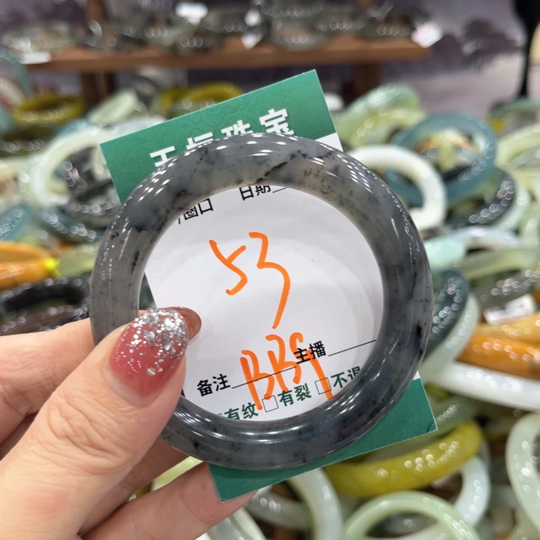 未镶嵌蛇纹石玉手镯手镯