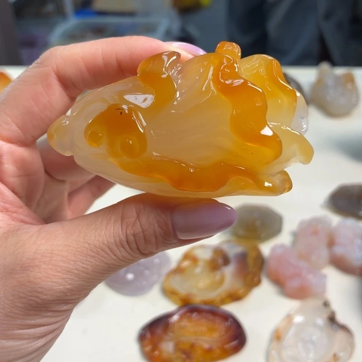 玛瑙/玉髓未镶嵌吊坠(不含链)