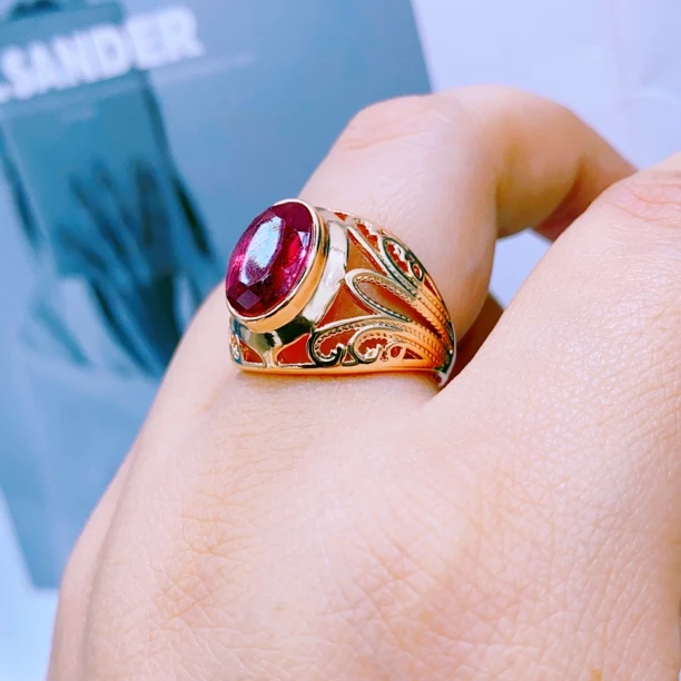 合金玻璃戒指 妈妈款sewtPason戒指粉丝福利时尚 40号