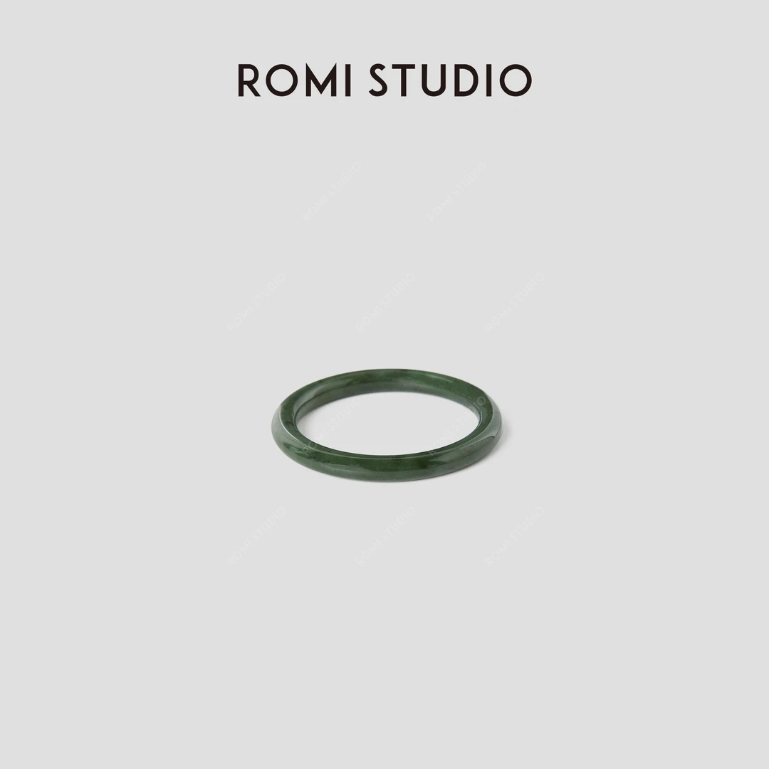ROMI STUDIO 非金属仿珍珠手镯 复古优雅细圆条手镯 RWCRP33377