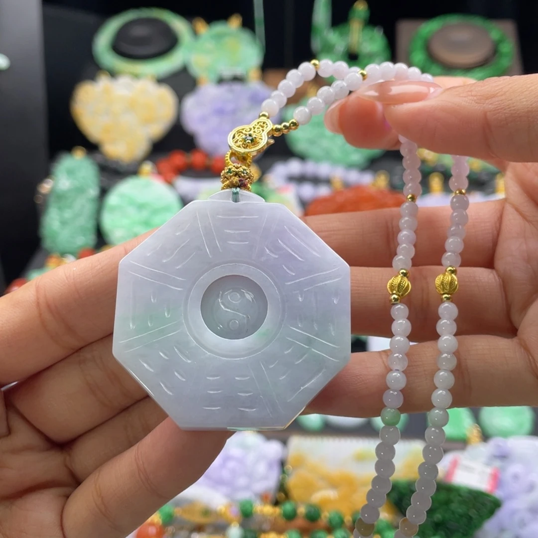 翡翠未镶嵌颈饰代编织