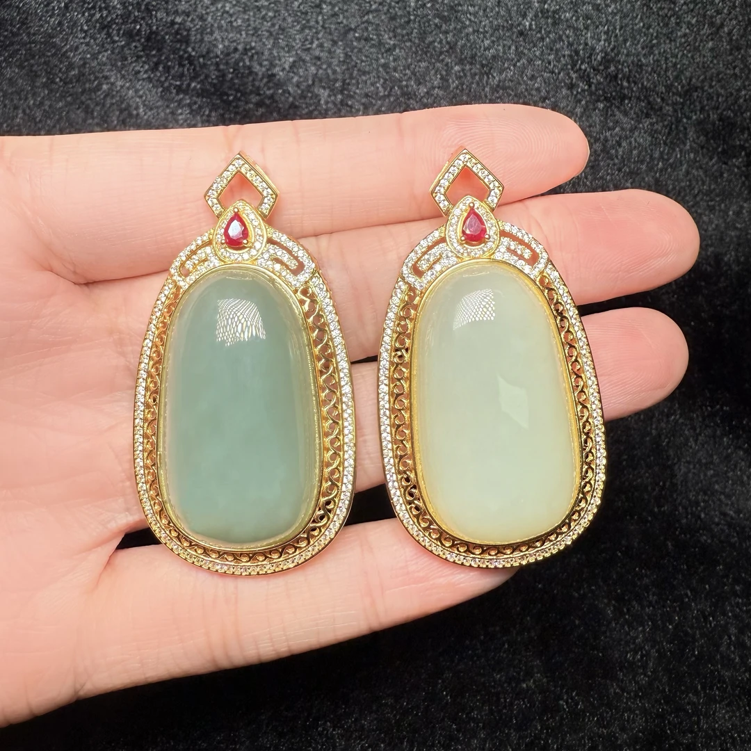 【麦子家族】天然和田挂件吊坠S925银时尚挂坠多样性发1 CD0874