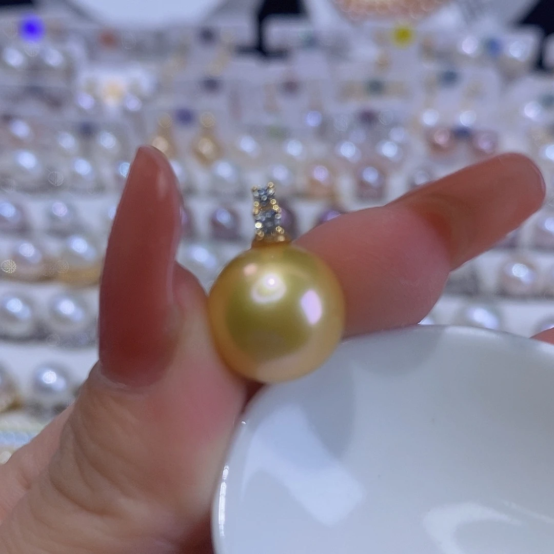 淡水珍珠银S925镶嵌颈饰