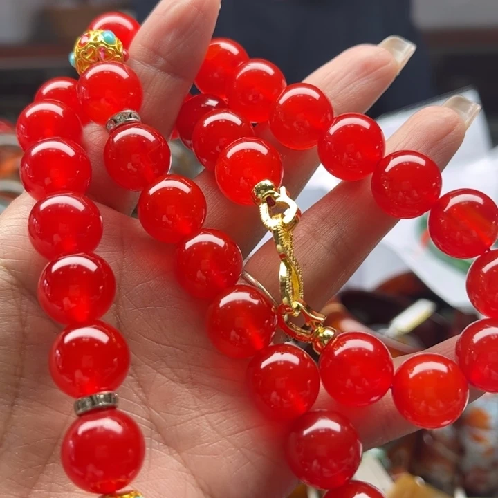 玛瑙/玉髓手链未镶嵌乌**.