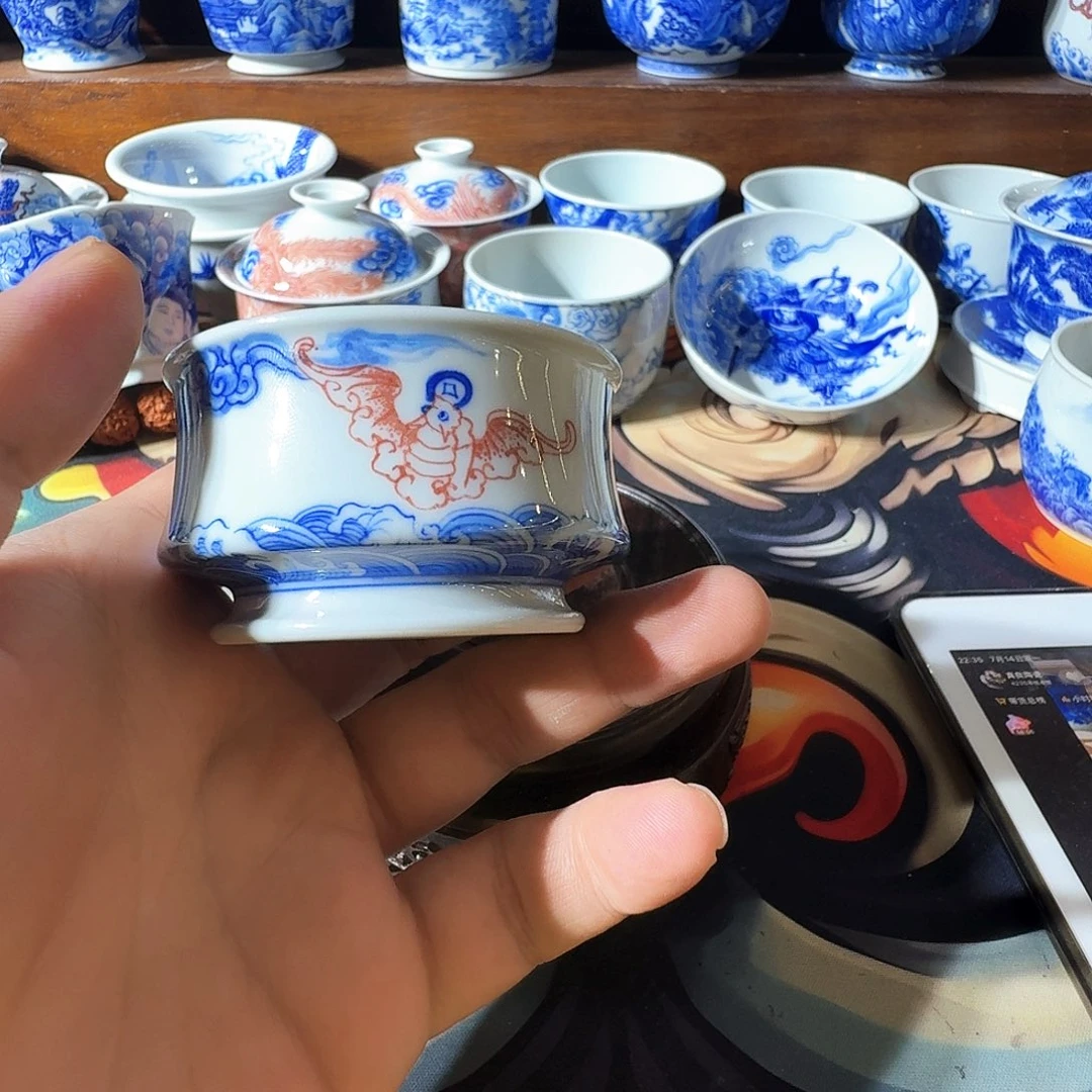 无***孩泥塑主人杯手工手绘