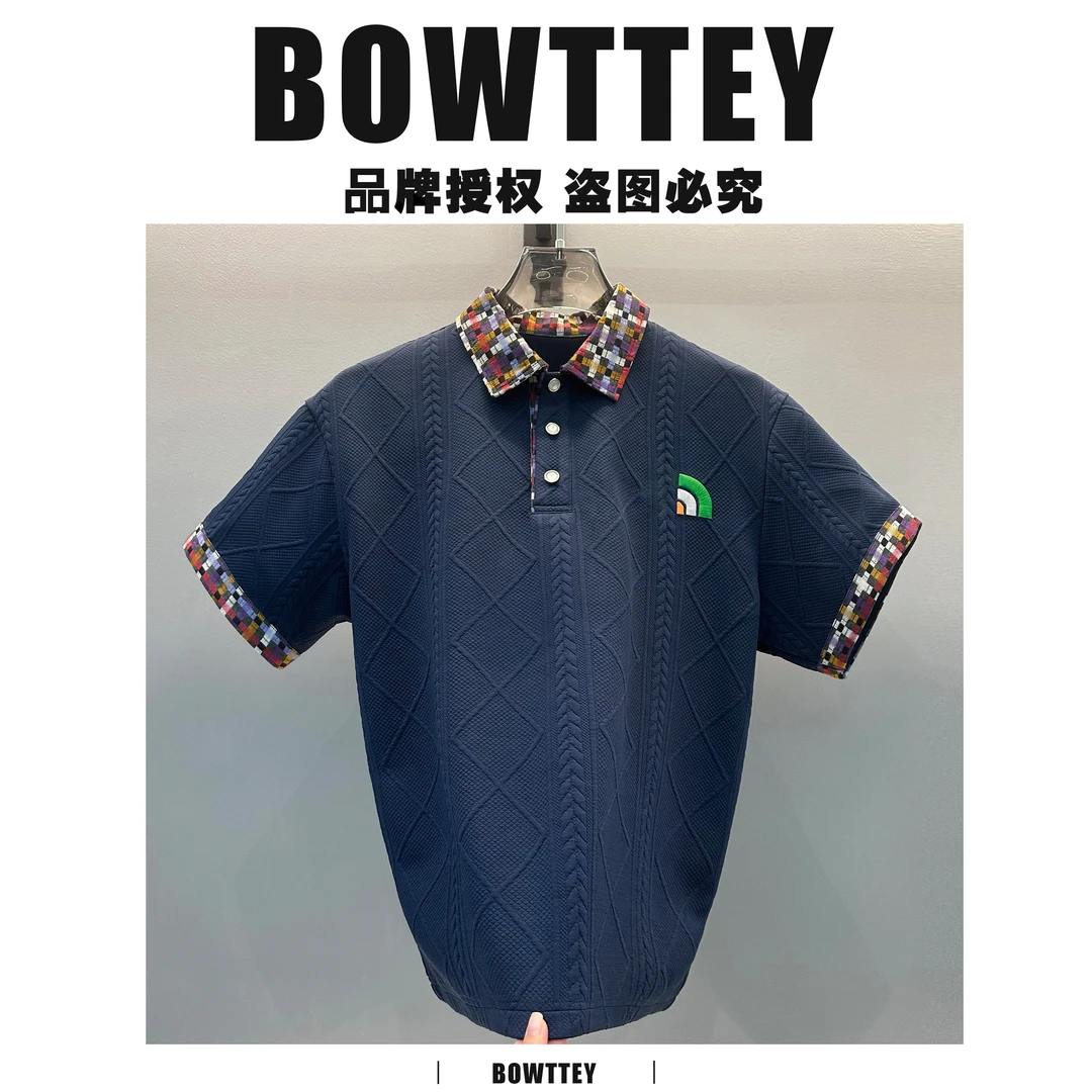 男士百搭顶奢时尚宽松夏季新品设计感休闲上衣NZF040