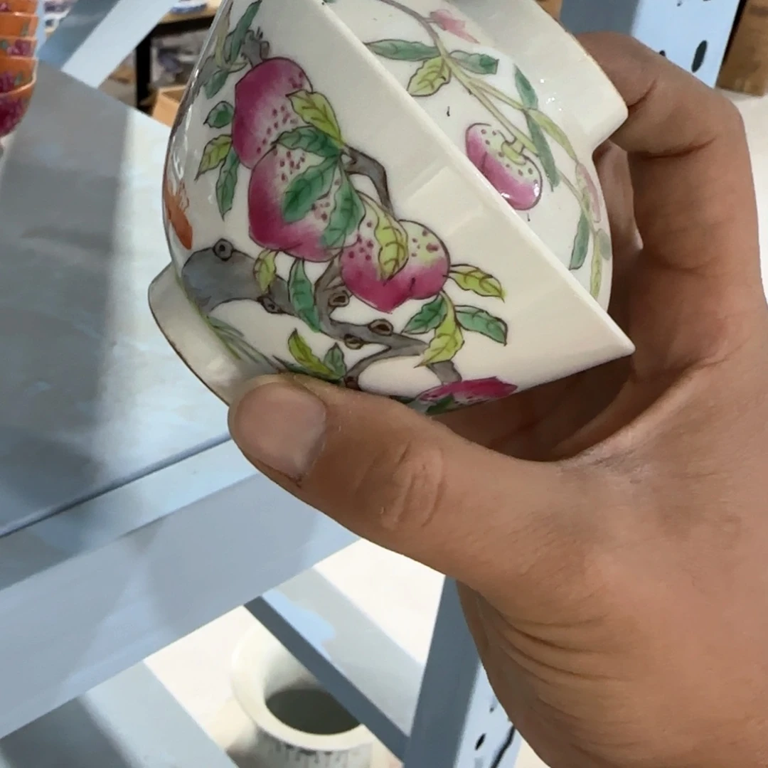 瓷片摆件手绘瓷器全部处理