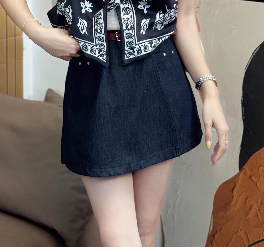 韩版高腰夏季裙裤韩版百搭短裤洗水棉裤裙【伦敦杂志】