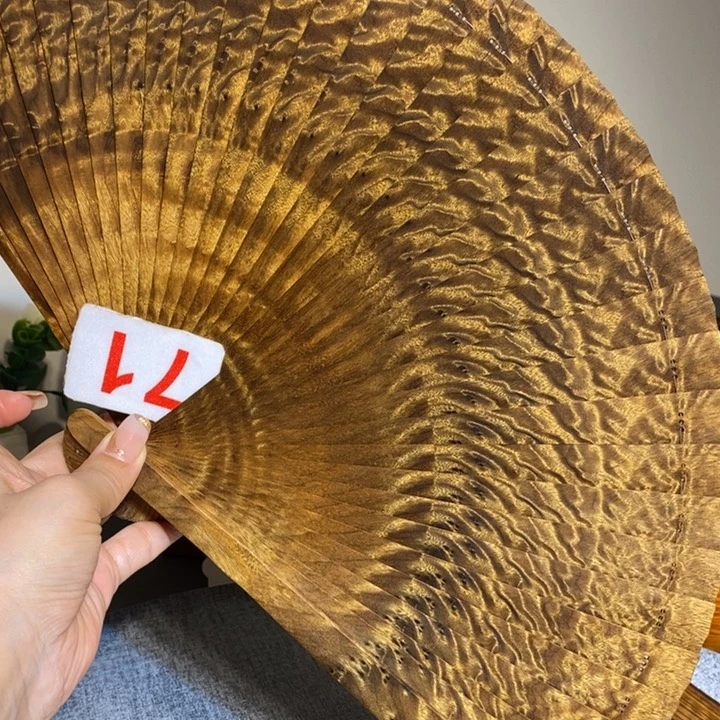 金丝楠紫**人金丝楠木扇子