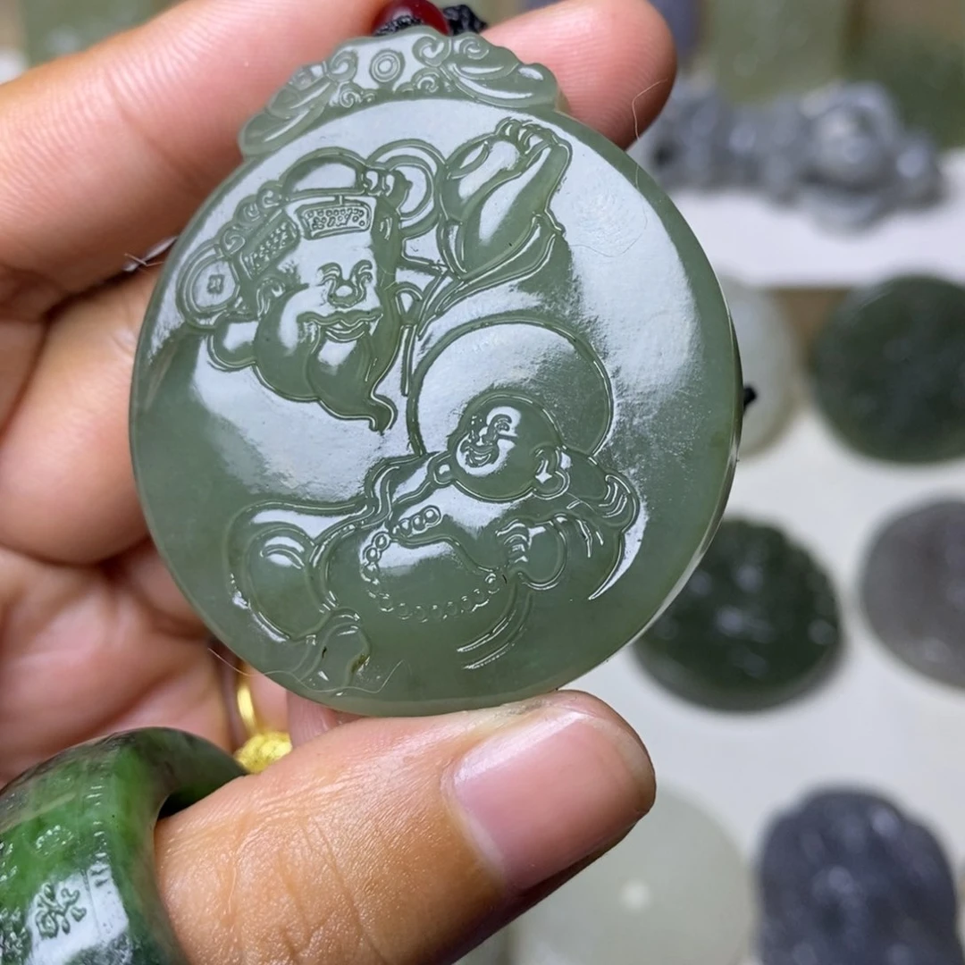 和田玉未镶嵌颈饰