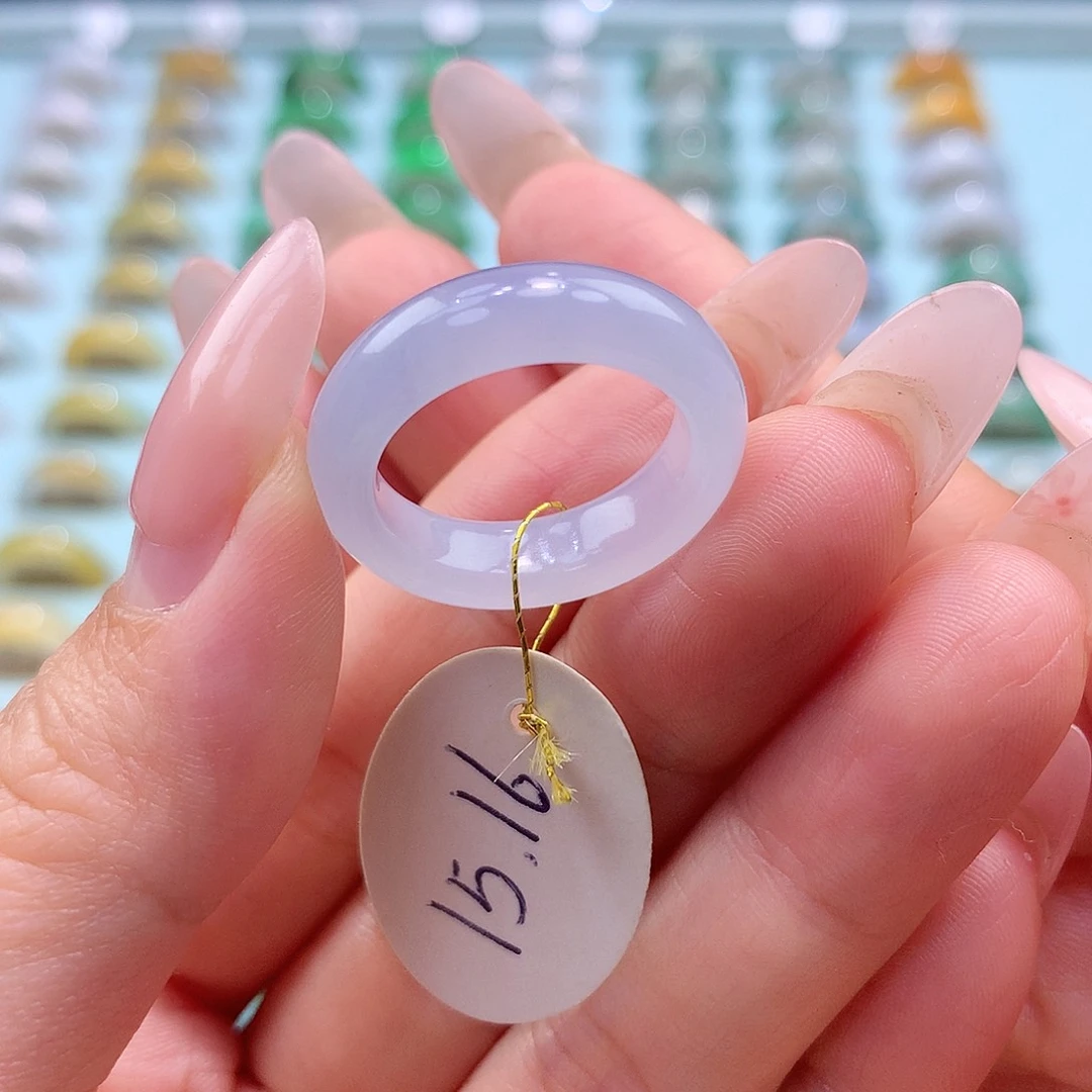 未镶嵌戒指翡翠1516圈