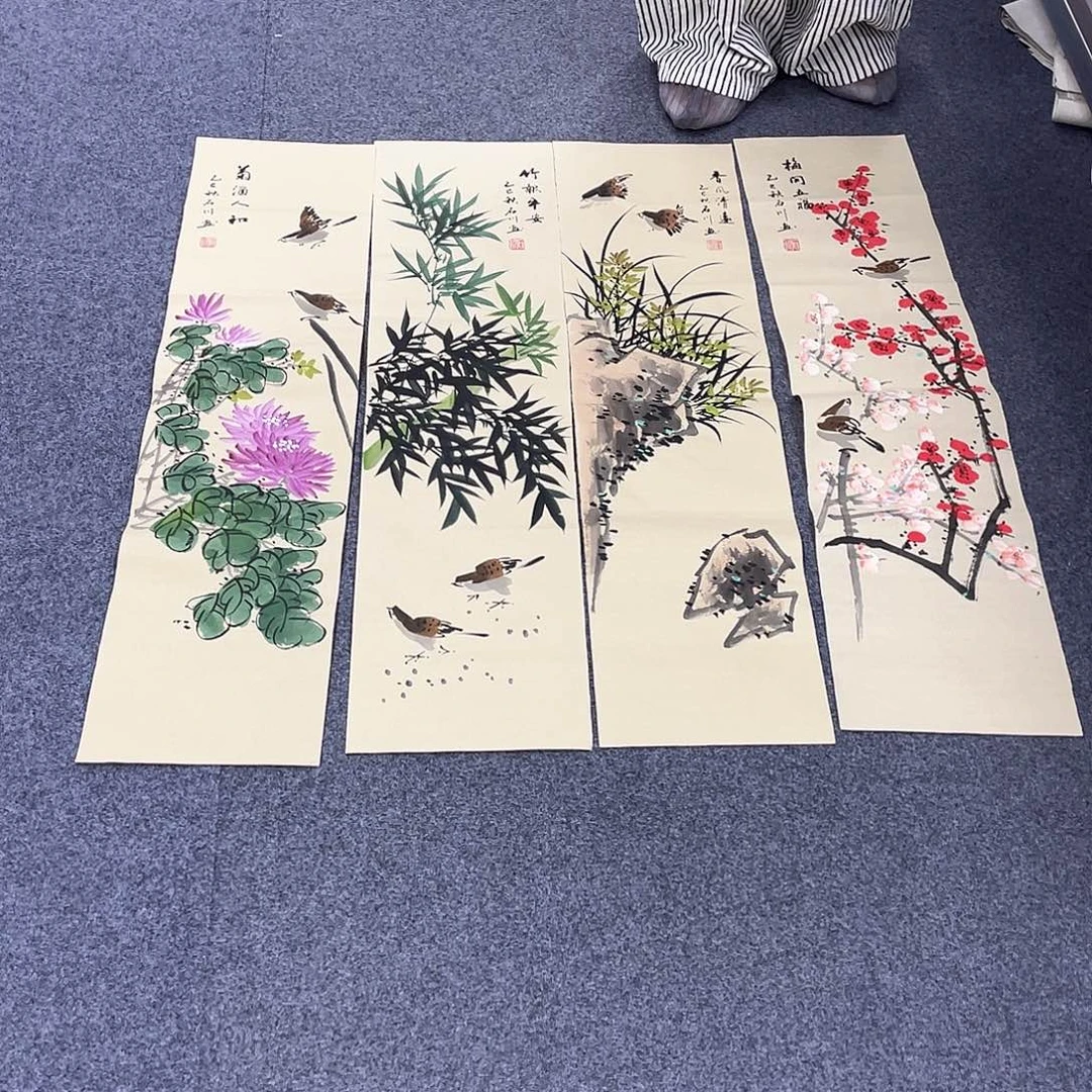国画作品小姐姐放漏…