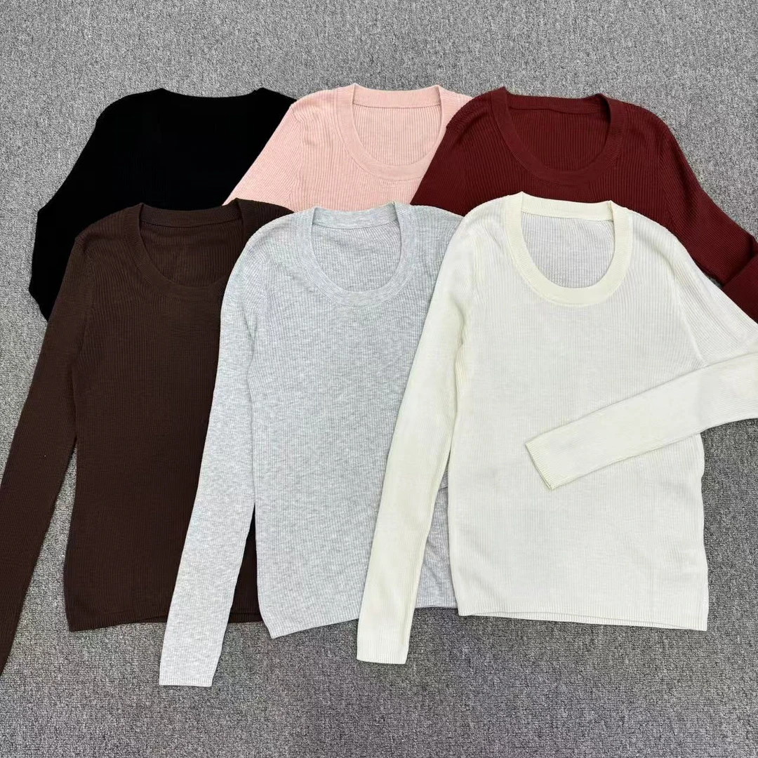【周周家】5131濮院春季绵羊毛鹅蛋领套头打底纯色女士休闲时尚上衣