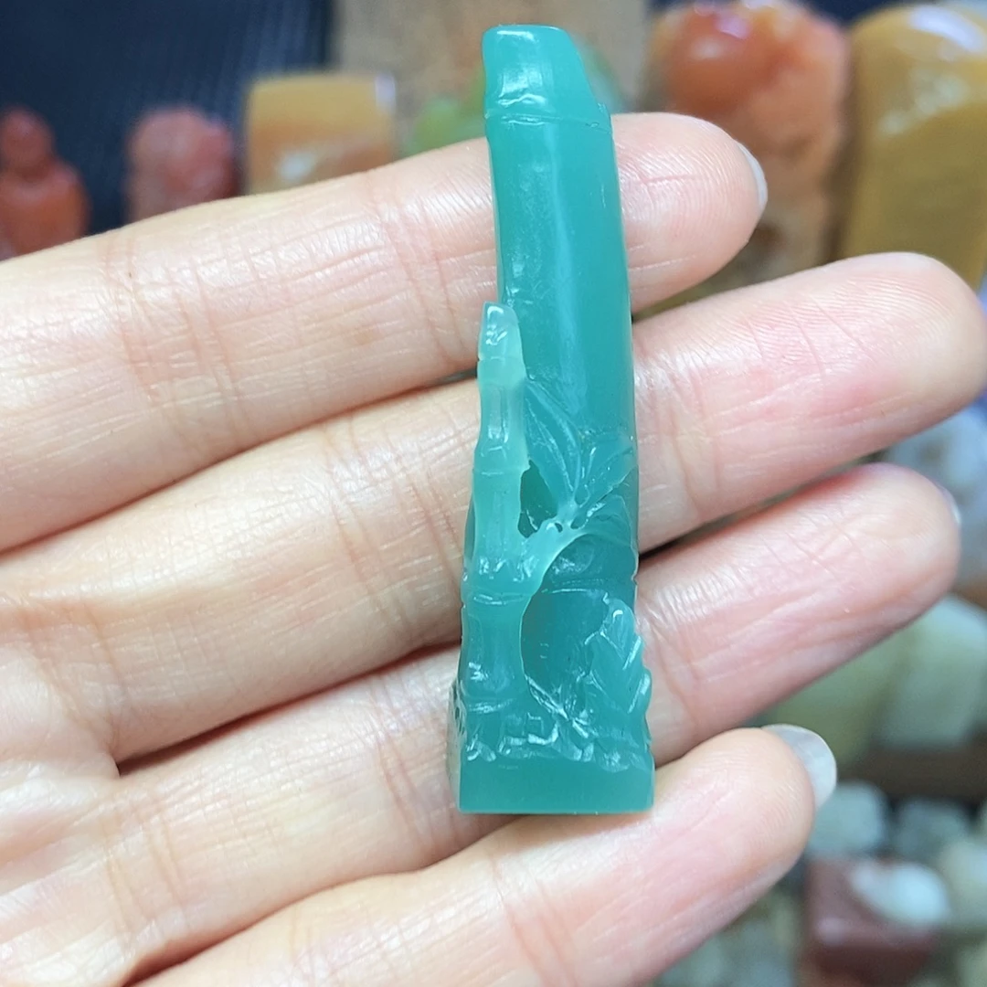 印石寿山石雅安绿