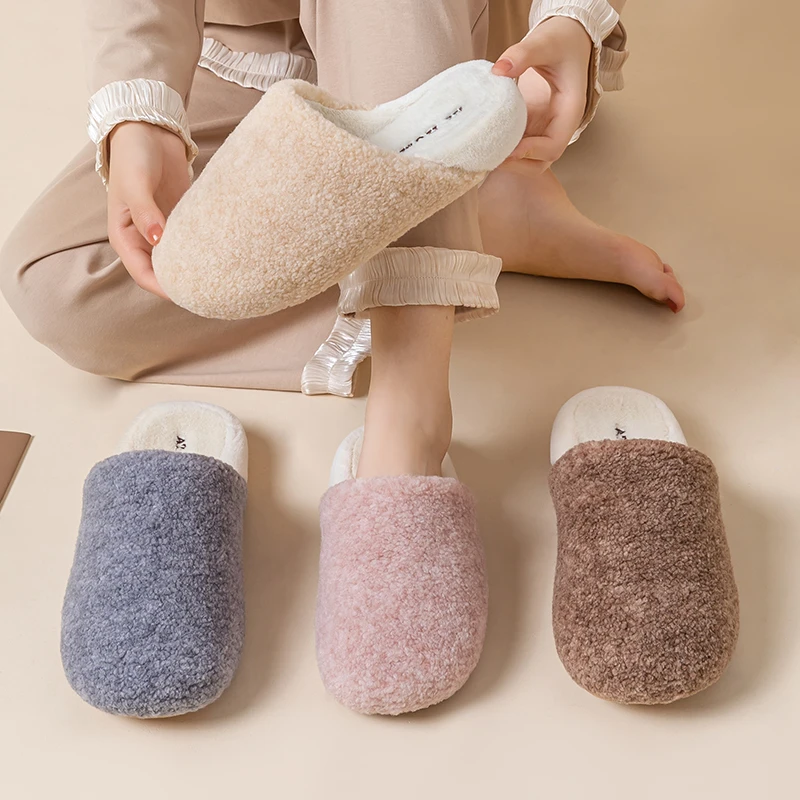 【运费险+现货】冬季居家室内防滑保暖厚底情侣静音棉拖鞋男女款秋